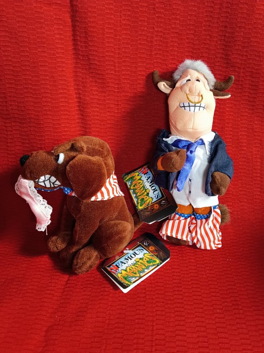 Vintage Meanies Infamous Series Plush Lot 2 The Idea Factory 1997 1998 Tags